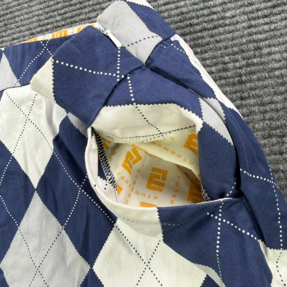 Loudmouth Ladies Golf Skort Women 16 Nevada Wolf Pack Argyle Navy White Grey - Picture 4 of 15
